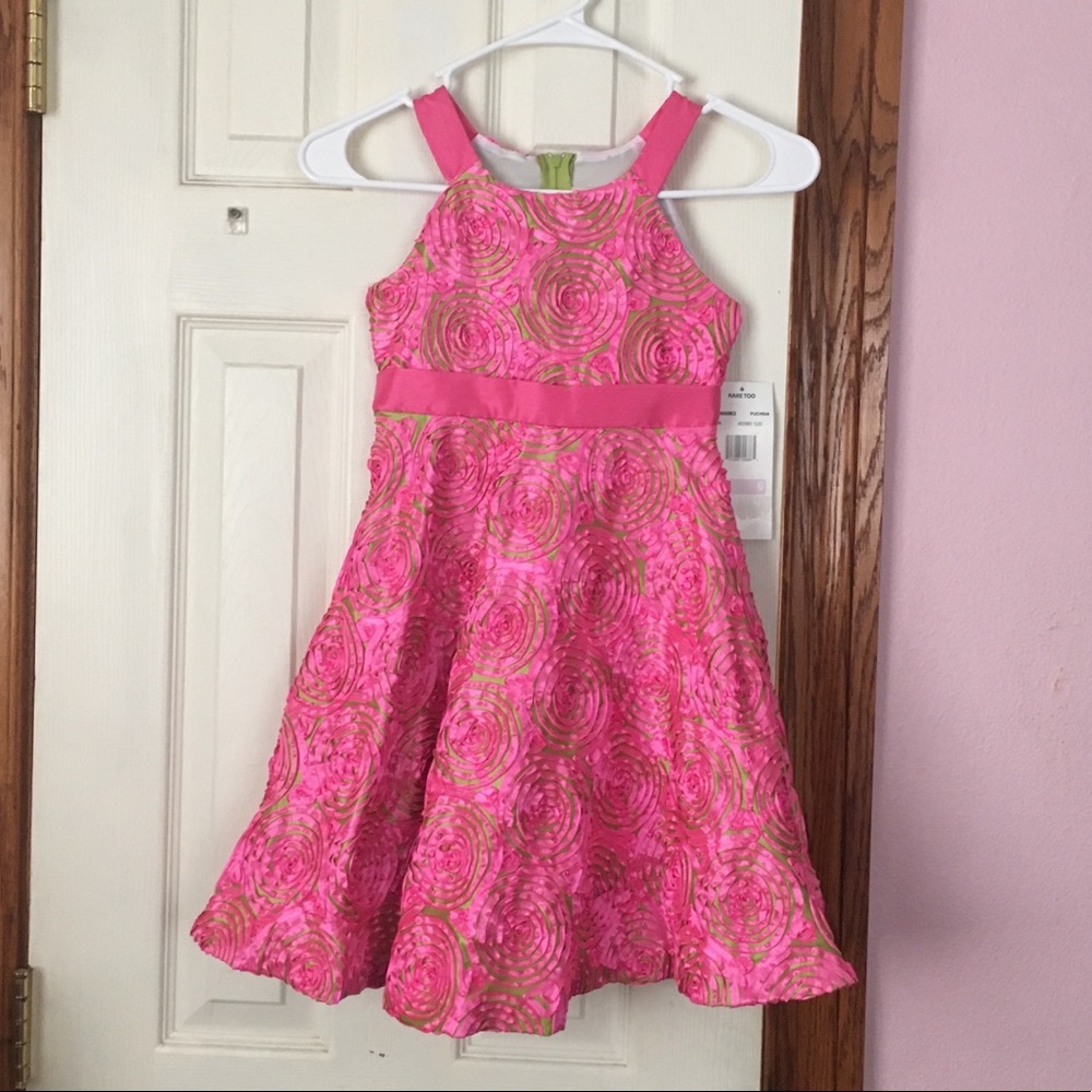 Brand new vibrantly colored girls dress, size 6